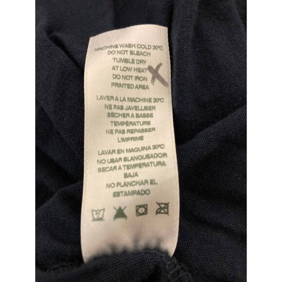 Sundry Women's Crop Tee Shirt Size 2 Medium Navy NWT Boxy Silky Soft 3/4 Sleeve - Picture 8 of 8